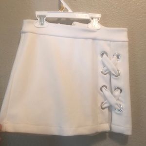 White skirt